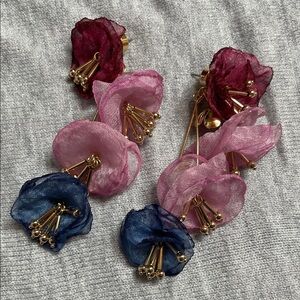 Chico's Multicolor Floral Earrings